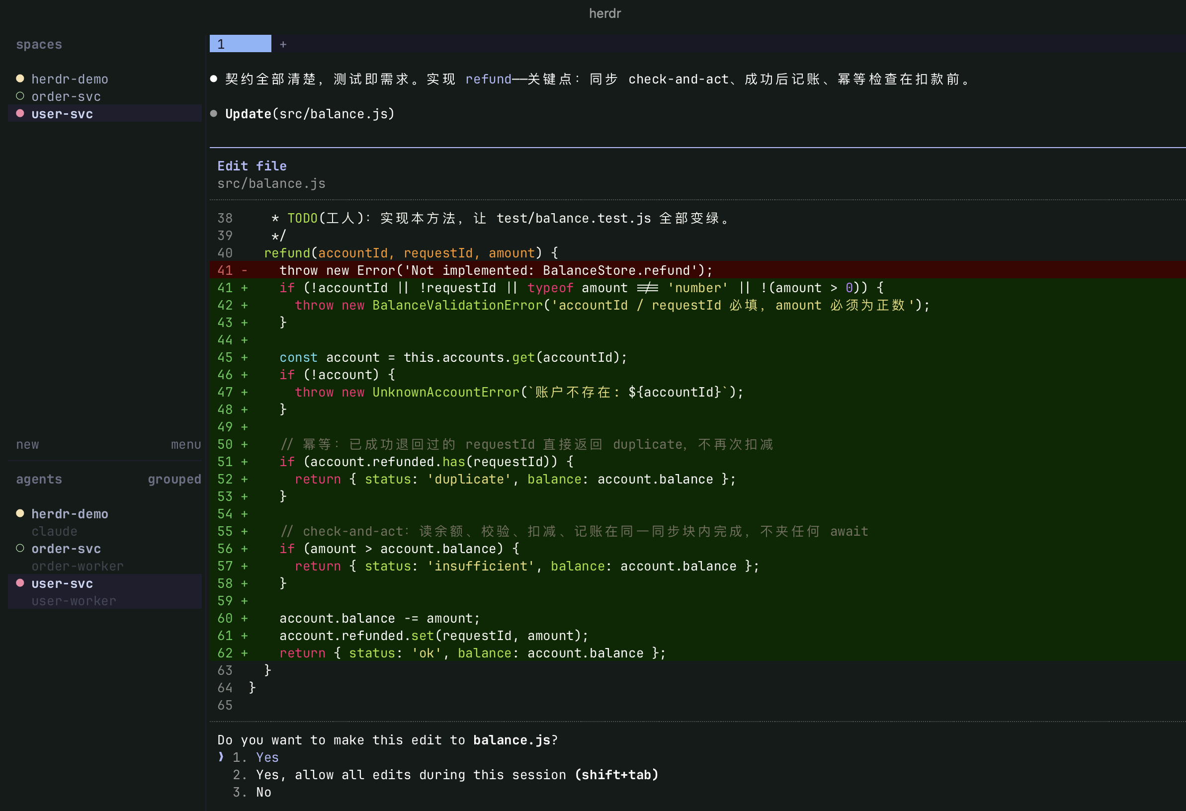 Herdr-sub-task